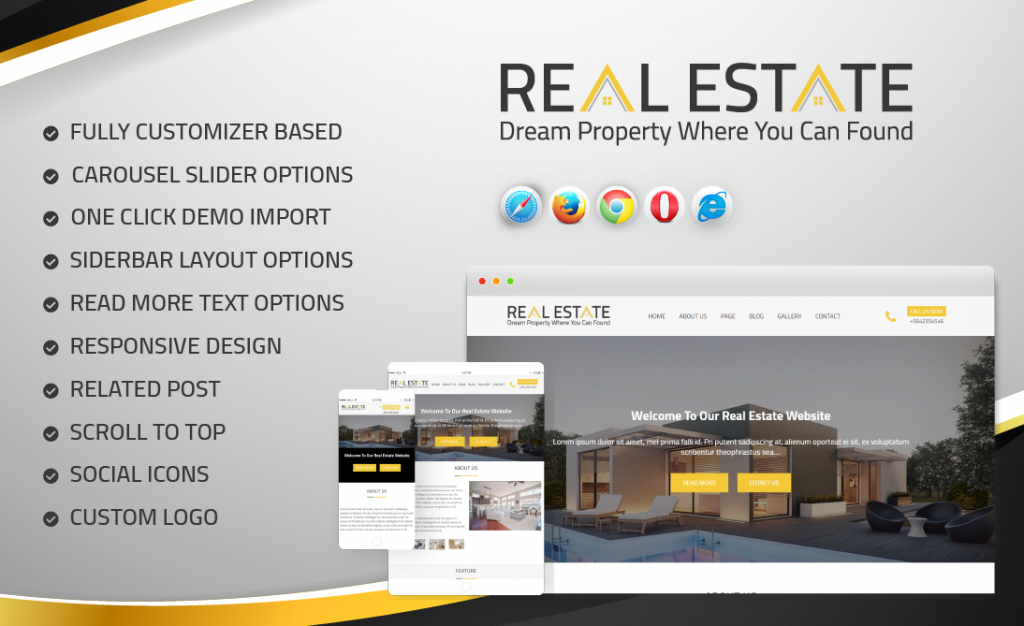 WordPress real estate theme