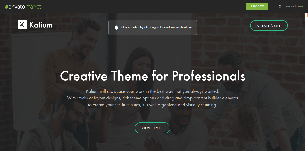 Kalium Portfolio WordPress Theme