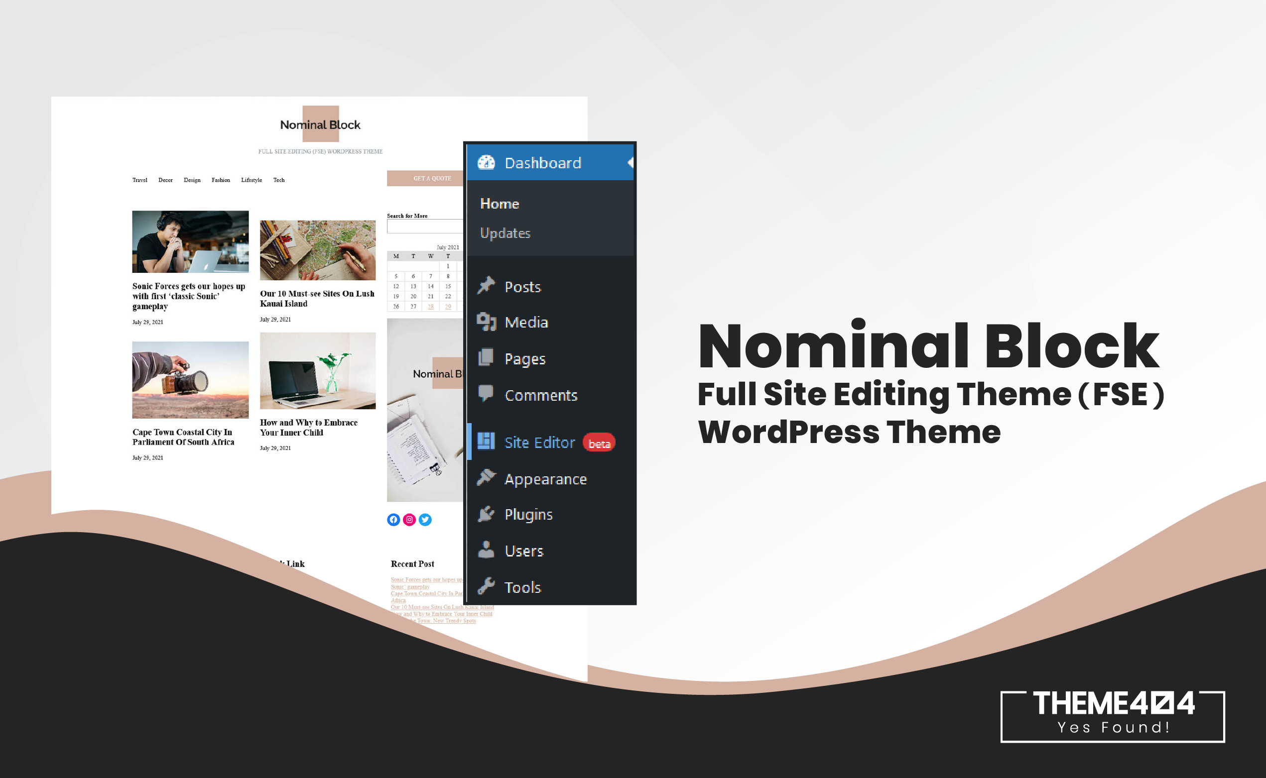 Nominal Block Full Site Editing Theme